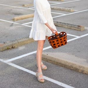 Stylish Brown Woven Women's Bag